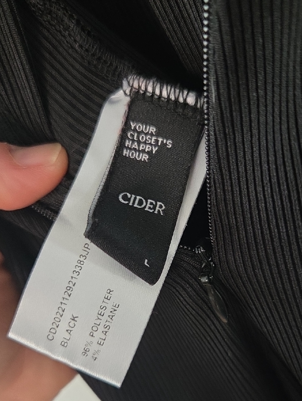 Cider Ribbed Jumpsuit (L) - Picture 10 of 10